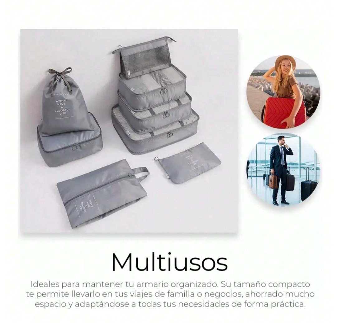 Kit 8 Pz Organizador de Maletas - CuriFinds®