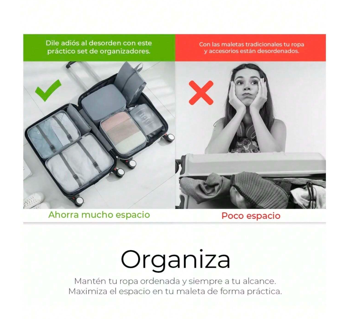 Kit 8 Pz Organizador de Maletas - CuriFinds®