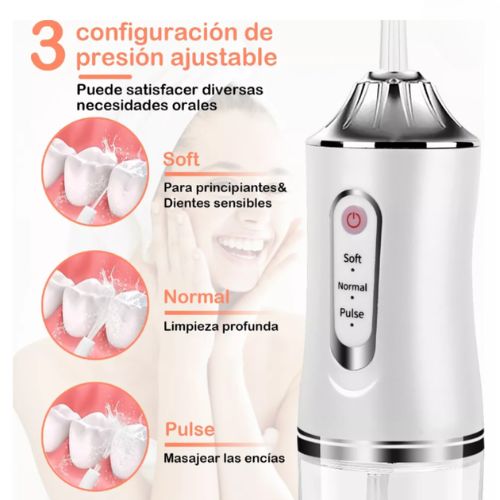AquaSmile | Irrigador Dental Premium + Blanqueador Premium GRATIS