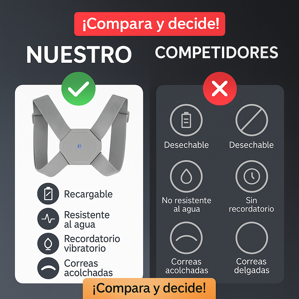 TheraNova® | Corrector de Postura + 🎁 e-Book GRATIS