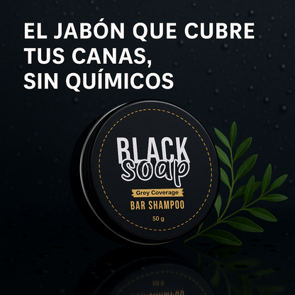 BlackSoap 2x1 -  Shampoo de Henna Anticanas