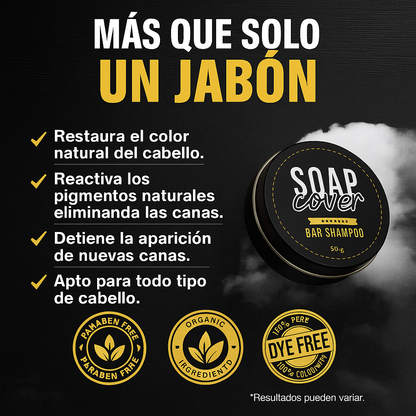 BlackSoap 2x1 -  Shampoo de Henna Anticanas