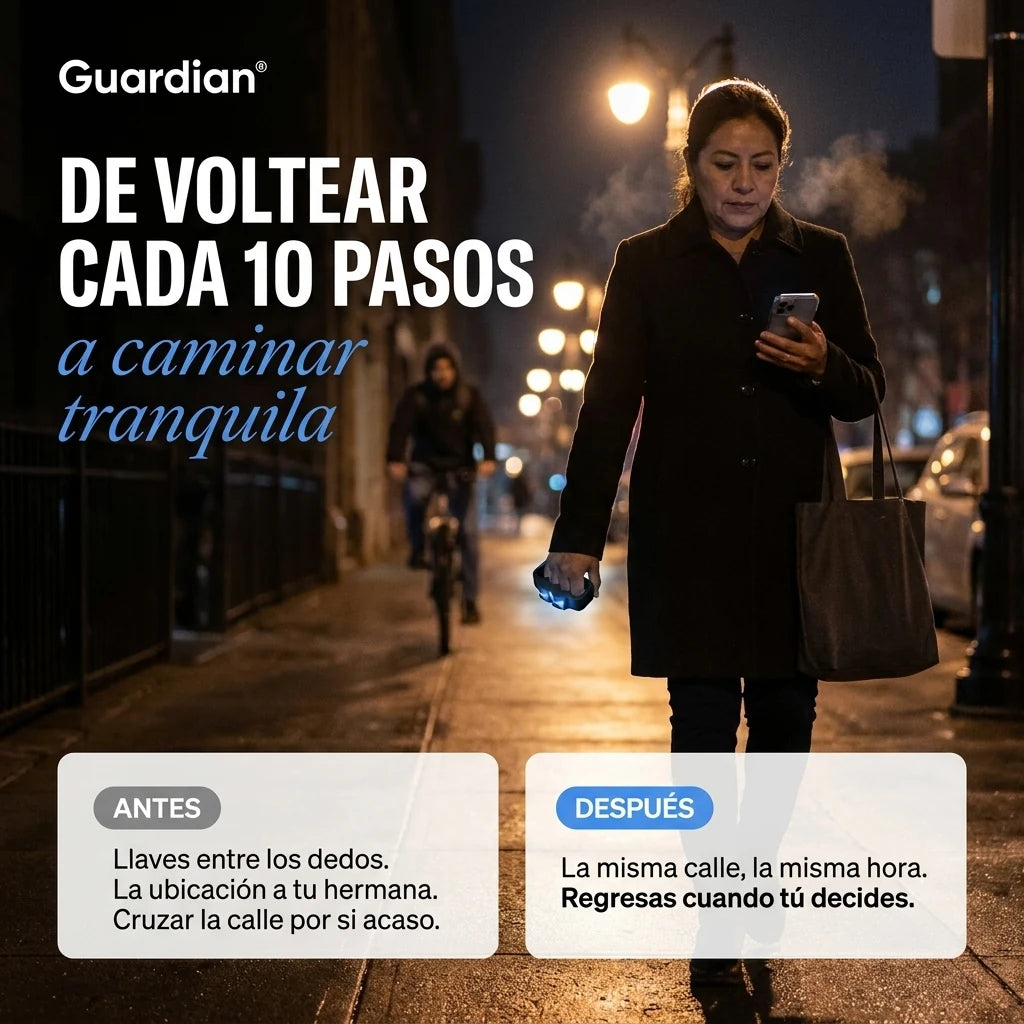 Guardian - de voltear cada 10 pasos a caminar tranquila