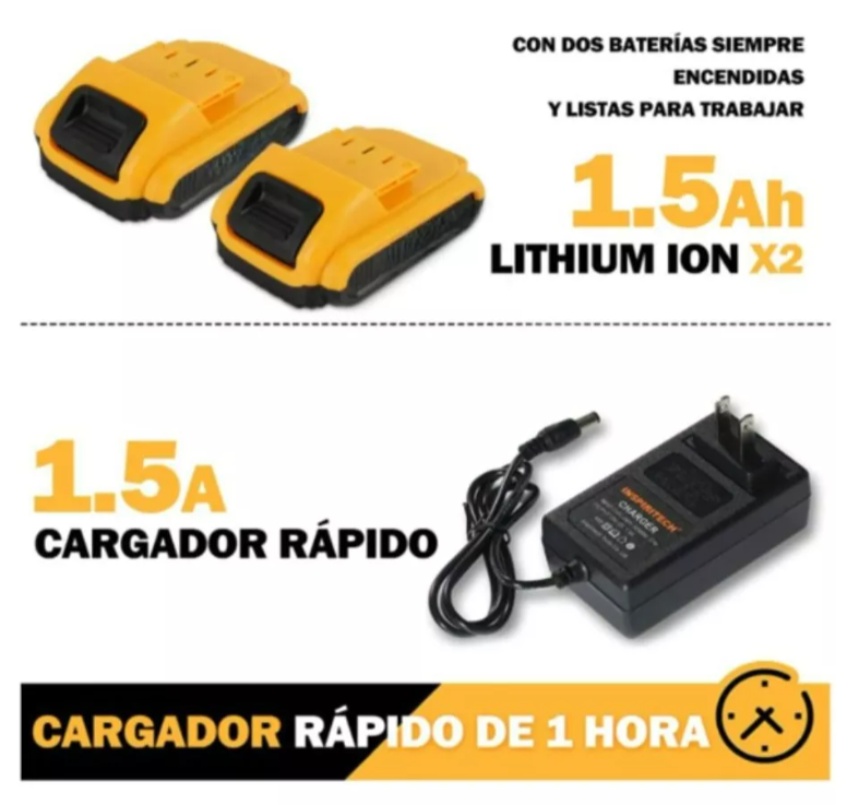 Kit Taladro PowerMax + 2 baterías 48V Gratis 🎁⚡