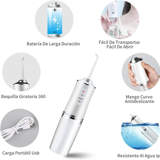 AquaSmile | Irrigador Dental Premium + Blanqueador Premium GRATIS