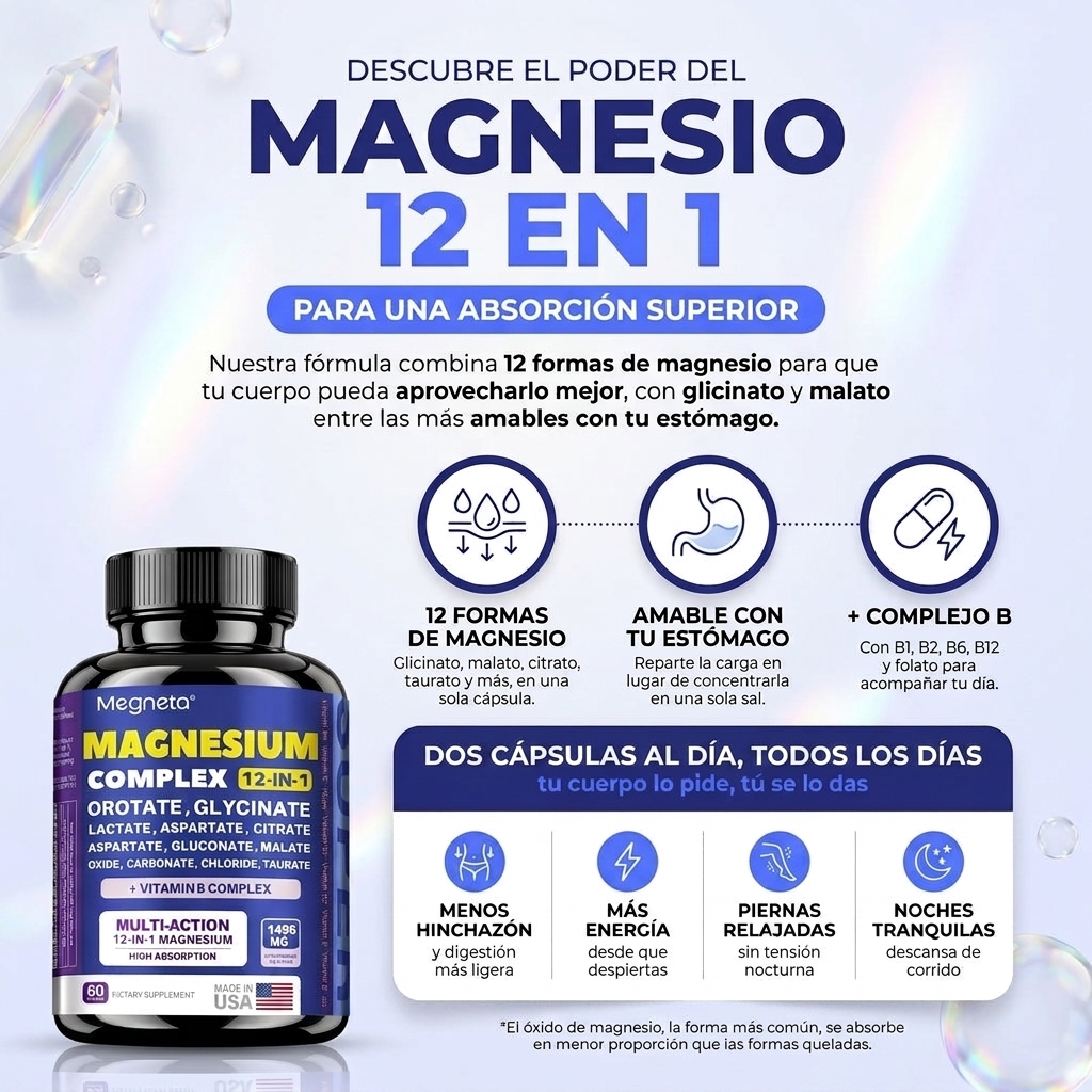 12 formas de magnesio para una absorción superior